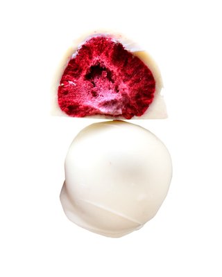 Полуниця сублімована в білому шоколаді 4 шт. 75750 фото