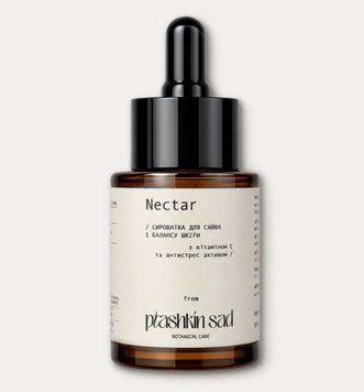 Сироватка з вітаміном С та антистрес активом "Nectar" для сяйва і балансу шкіри, 35 мл 94758734 фото