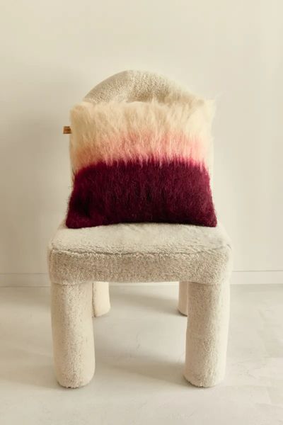 Подушка GUSHKA з колекції "Зацвіли косиці" 45*45 см бордова 00040500 фото
