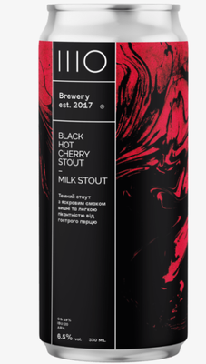 Пиво ,,Black Hot Cherry Stout Milk Stout" 6544 фото